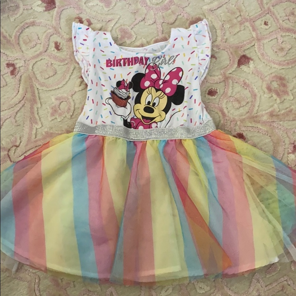 Minnie Mouse birthday girl dress.